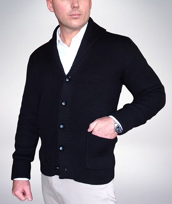 The James Bond Shawl Collar Cardigan - Iconic Alternatives