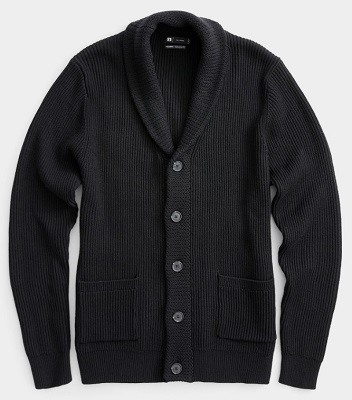 Quantum of Solace Black Shawl Collar Cardigan - Iconic Alternatives