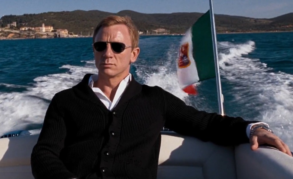 affordable alternative Quantum of Solace Black Shawl Collar Cardigan