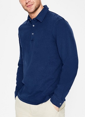 Casino Royale Long Sleeve Blue Polo - Iconic Alternatives