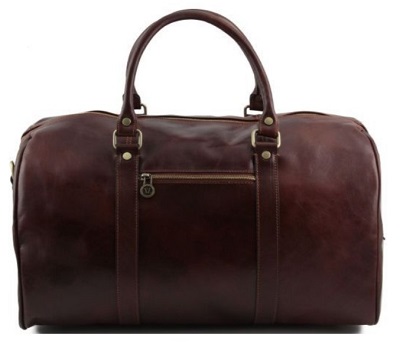 leather travel bag Bond style