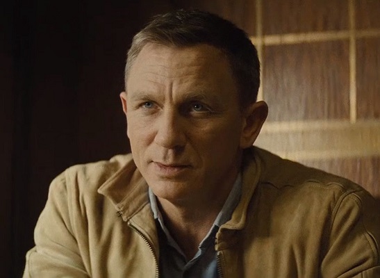 Daniel Craig James Bond SPECTRE Orlebar Brown Blue Linen Shirt
