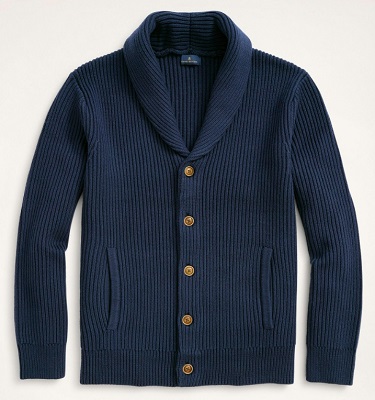 Old Town Shawl Cardigan in Navy