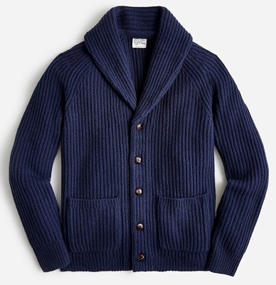 affordable alternative steve mcqueen blue shawl collar cardigan