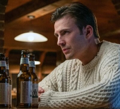 Chris Evans Ransom Knives Out Aran Knit Sweater