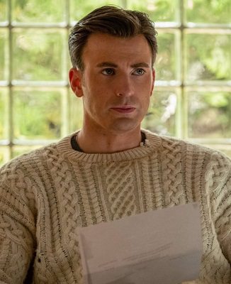 Chris Evans Ransom Knives Out Aran Knit Sweater