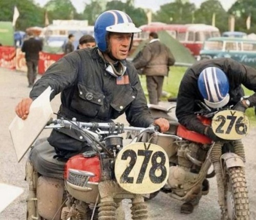 steve mcqueen wearing barbour