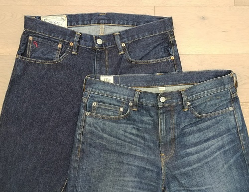 RL and JCrew Regular denim