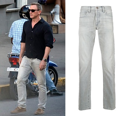 Daniel Craig James Bond No Time To Die Jamaica grey jeans