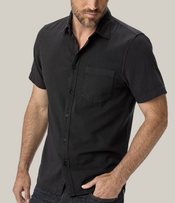 James Bond Live and Let Die black silk shirt affordable alternative