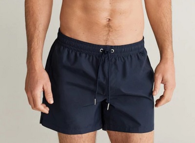 Cord plain swimming trunks - Man