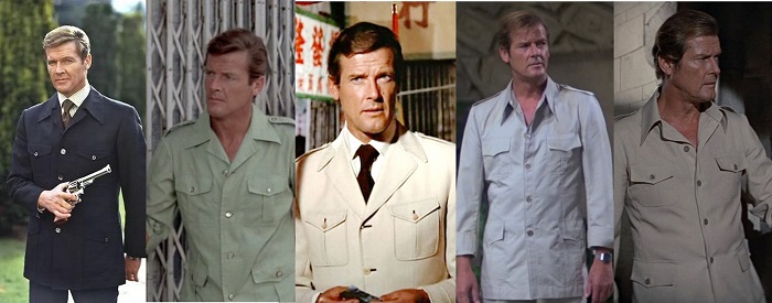 Roger Moore James Bond safari jackets 