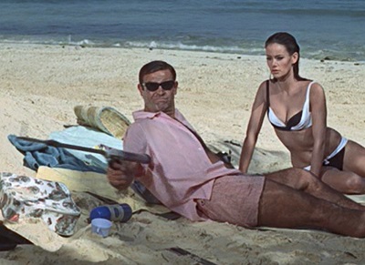 James Bond Thunderball pink swim shorts