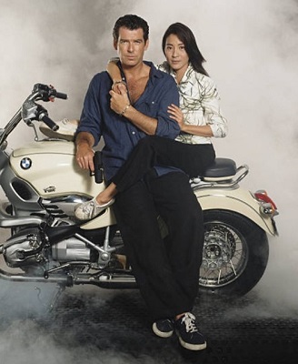 Pierce Brosnan Michelle Yeoh Tomorrow Never Dies BMW motorcycle