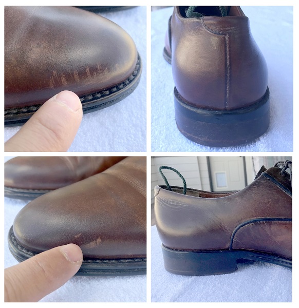 Identifying typical wear and tear on shoes