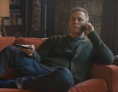 Daniel Craig Vodafone Germany Rag and Bone Cardigan