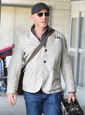 Daniel Craig Brunello Cucinelli Suede Blazer