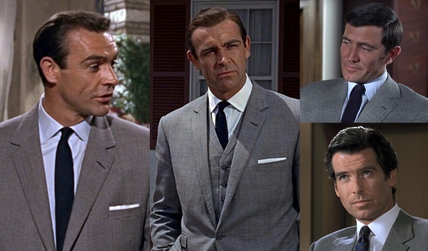 James Bond glen check suit variations