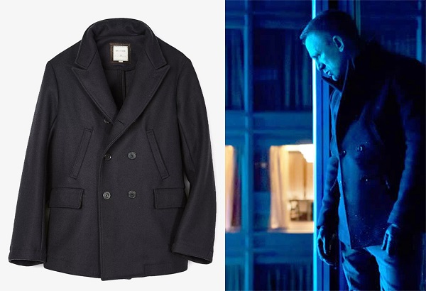 affordable Bond wardrobe peacoat