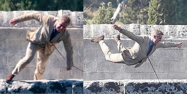 James Bond No Time to Die Bridge Stunt Italy