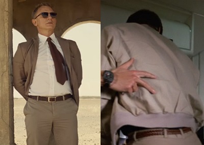 James Bond wardrobe brown leather belt