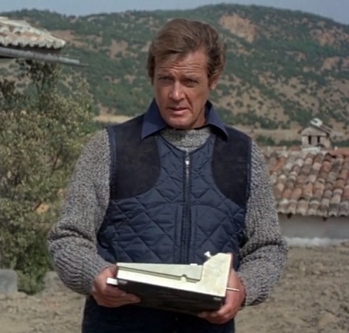 Roger Moore James Bond For Your Eyes Only quilted vest