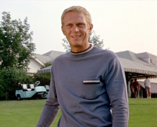 Steve McQueen Thomas Crown Affair golf sweater
