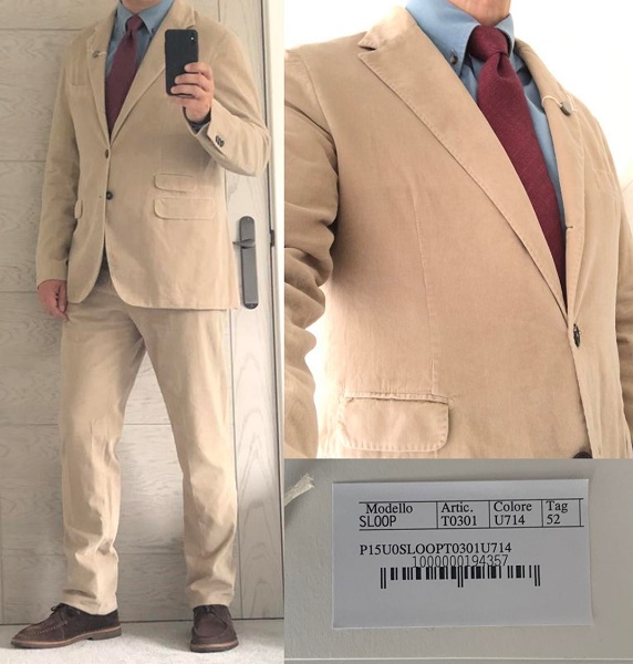 Massimo alba deals corduroy suit