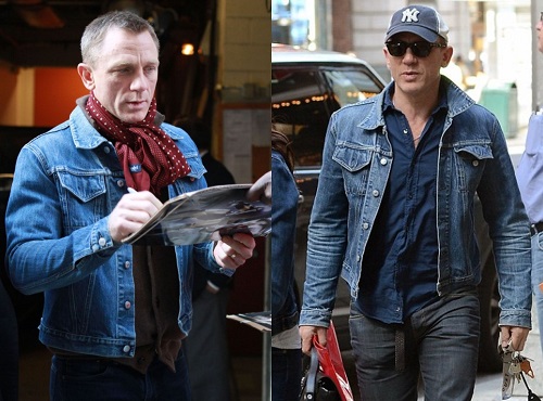 Daniel Craig Helmut Lang Denim Trucker Jacket