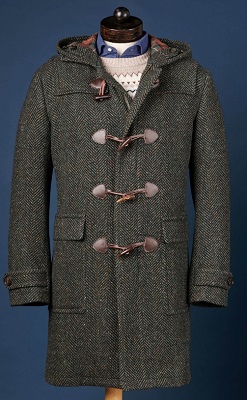 men's modern duffle coat