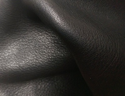 Black Cowhide leather