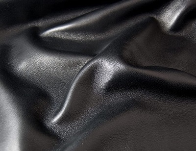 Black Lambskin Leather