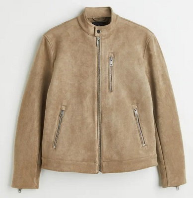 Warehouse suedette bonded biker on sale jacket