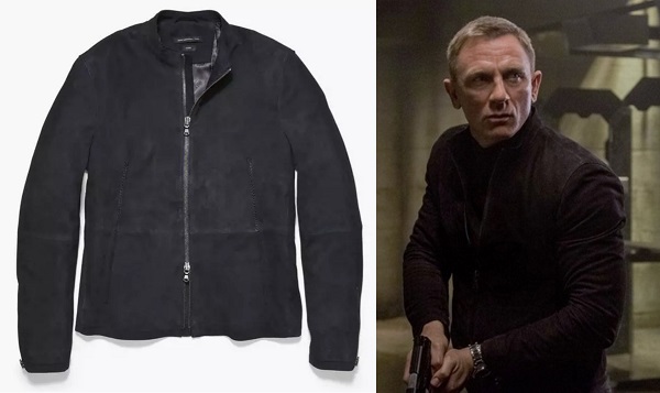 Daniel Craig James Bond SPECTRE Navy Suede Jacket