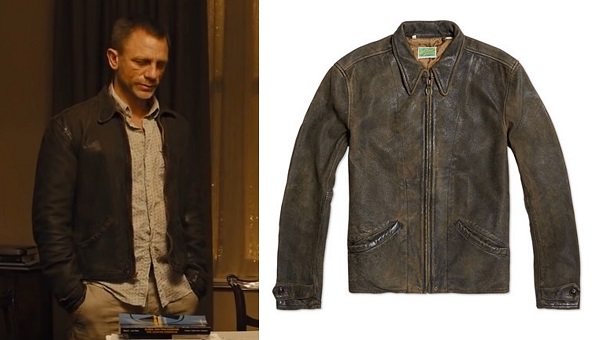 Daniel Craig James Bond Skyfall Levi's Menlo Leather Jacket