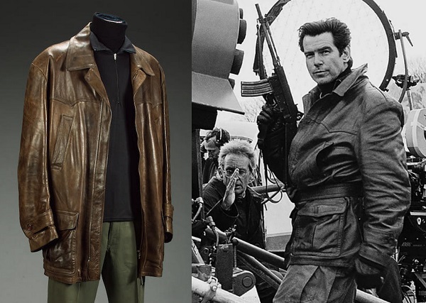 Pierce Brosnan James Bond Tomorrow Never Dies Leather Jacket 