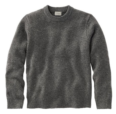 Men's Classic Ragg Wool Sweater, Crewneck Charcoal Xxxl, Lambswool Wool | L.L.Bean