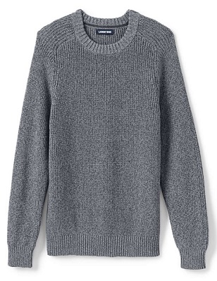 007 Chunky Marl Sweater Grey Marl