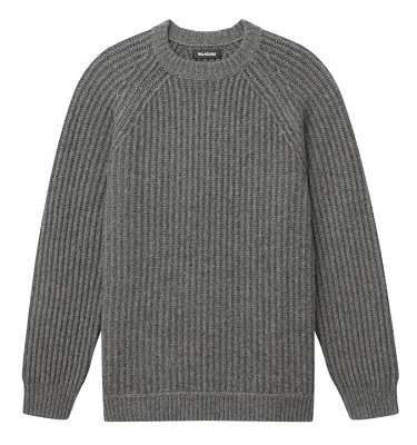 007 Chunky Marl Sweater Grey Marl