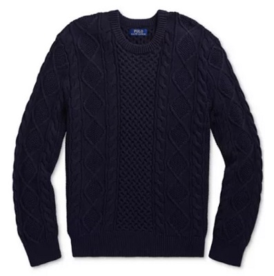 Pierce Brosnan James Bond Navy Aran Knit Sweater Goldeneye alternative