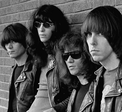 The Ramones black leather double rider