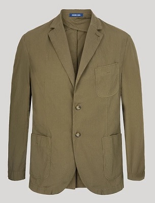 Men's olive green chore blazer