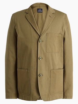 Men's olive green chore blazer