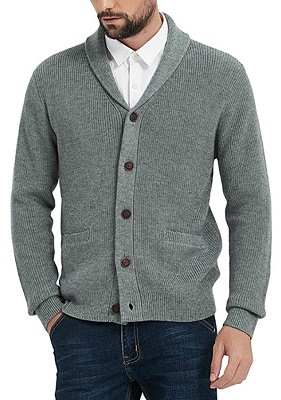 Daniel Craig Prada shawl collar cardigan affordable alternatives