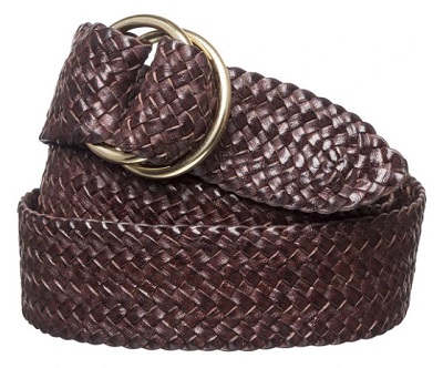 R.M. Willaims O Ring Plaited Kangaroo Leather Belt