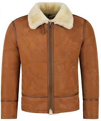 affordable Daniel Craig shearling sheepskin jacket