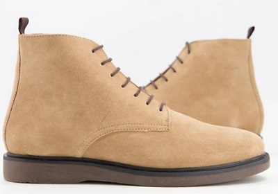 H by hudson battle lace up best sale boots in khaki suede