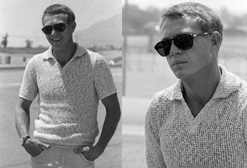 Steve McQueen warm weather style retro polo