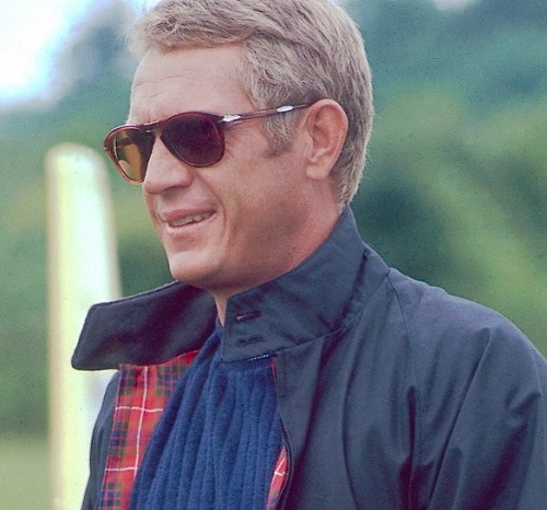 Steve McQueen Spring Style Thomas Crown Affair Harrington and Sunglasses