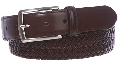 NEW Misses GAP black brown mushroom taupe braided classic LEATHER BELT  medium M